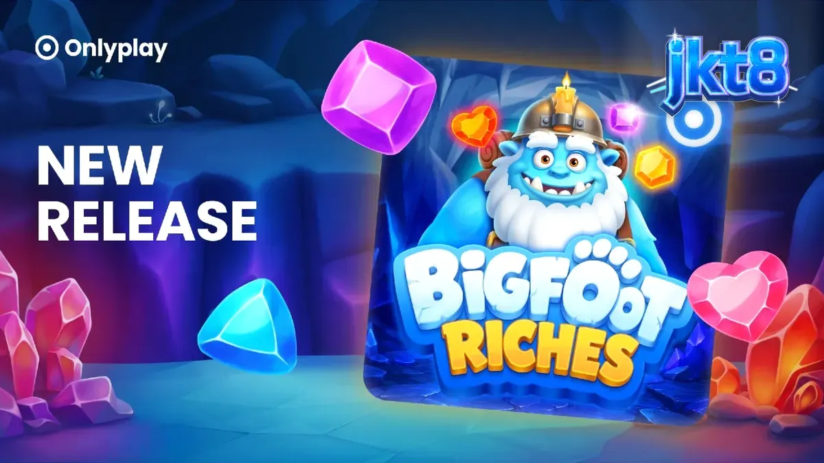 Tampilan visual slot Bigfoot Riches dengan latar belakang hutan musim dingin